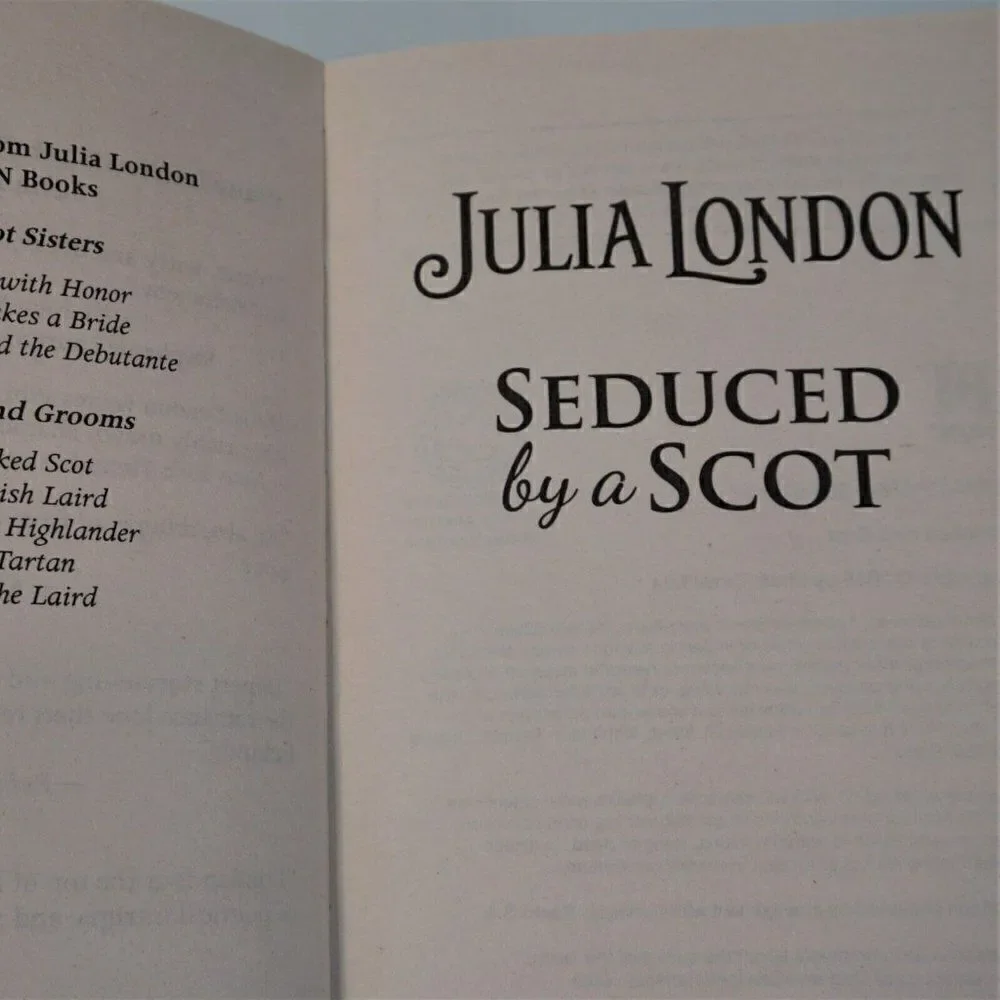 Seduced by a Scot By Julia London 2018 Harlequin Books Mass Market Paperback